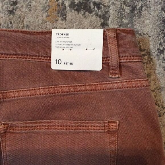 J.JILL CROPPED JEANS! NWT! SIZE 10P - Picture 8 of 9
